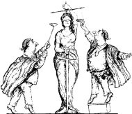 La Giustizia bendata fra due avvocati